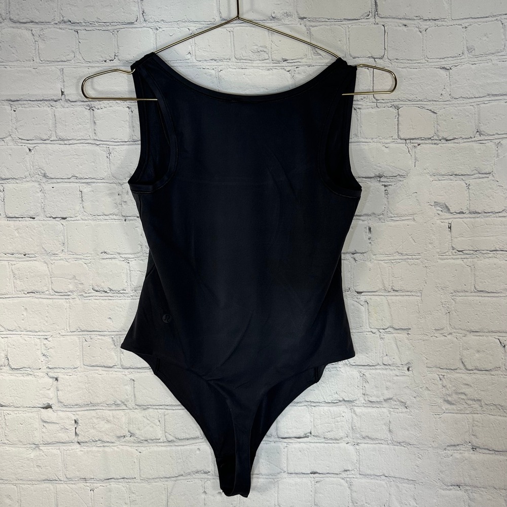 Lululemon Wundermost Bodysuit Black Sleeveless Nulu LW1ES1S Size S/P - Picture 4 of 8
